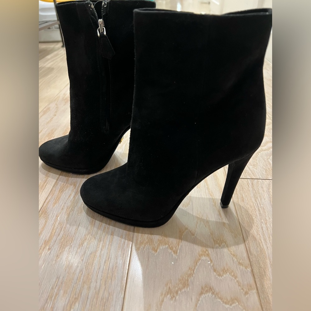 Prada suede booties
